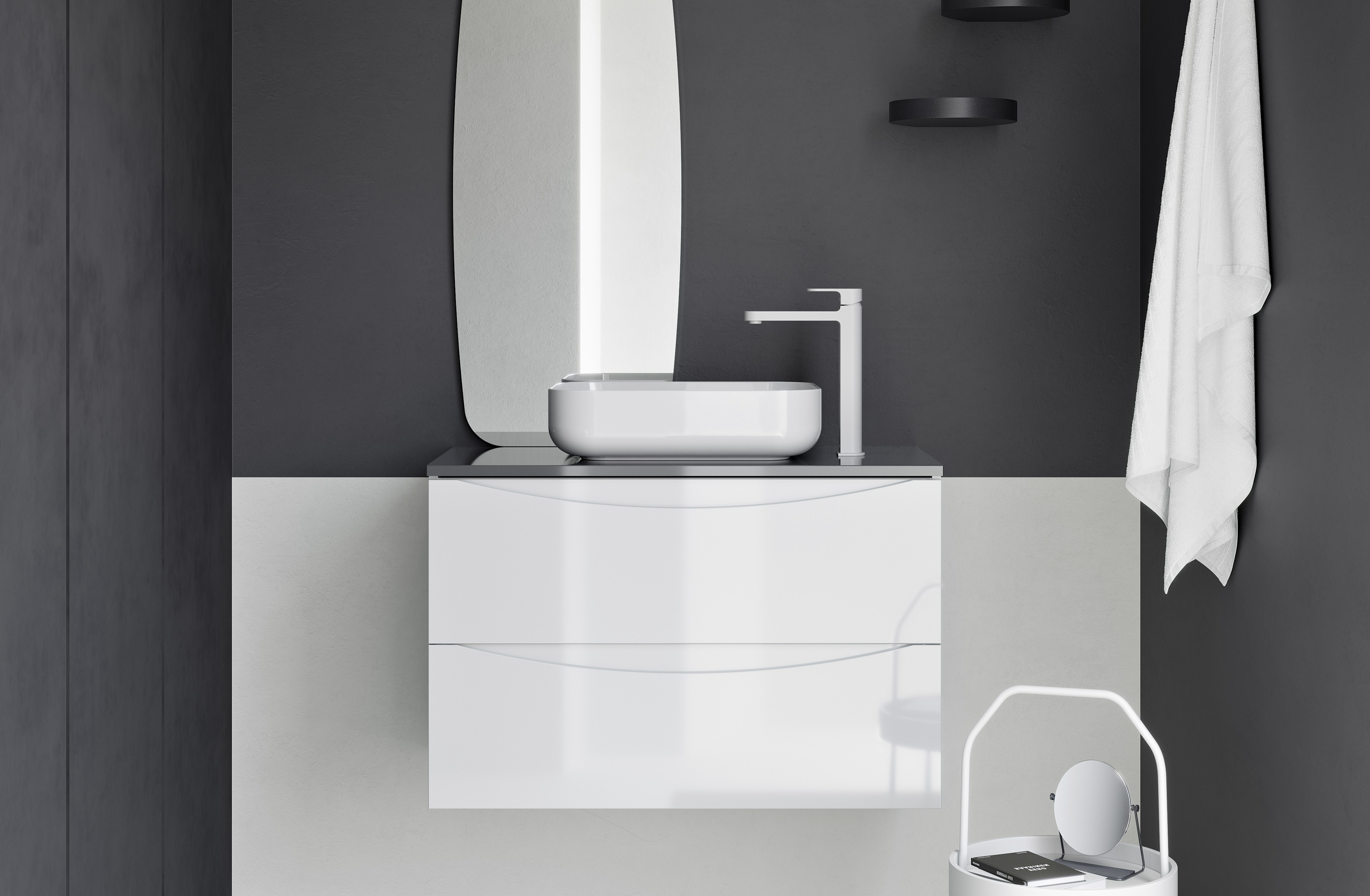 Lavabo Sobre Encimera Europa para Mueble de Baño