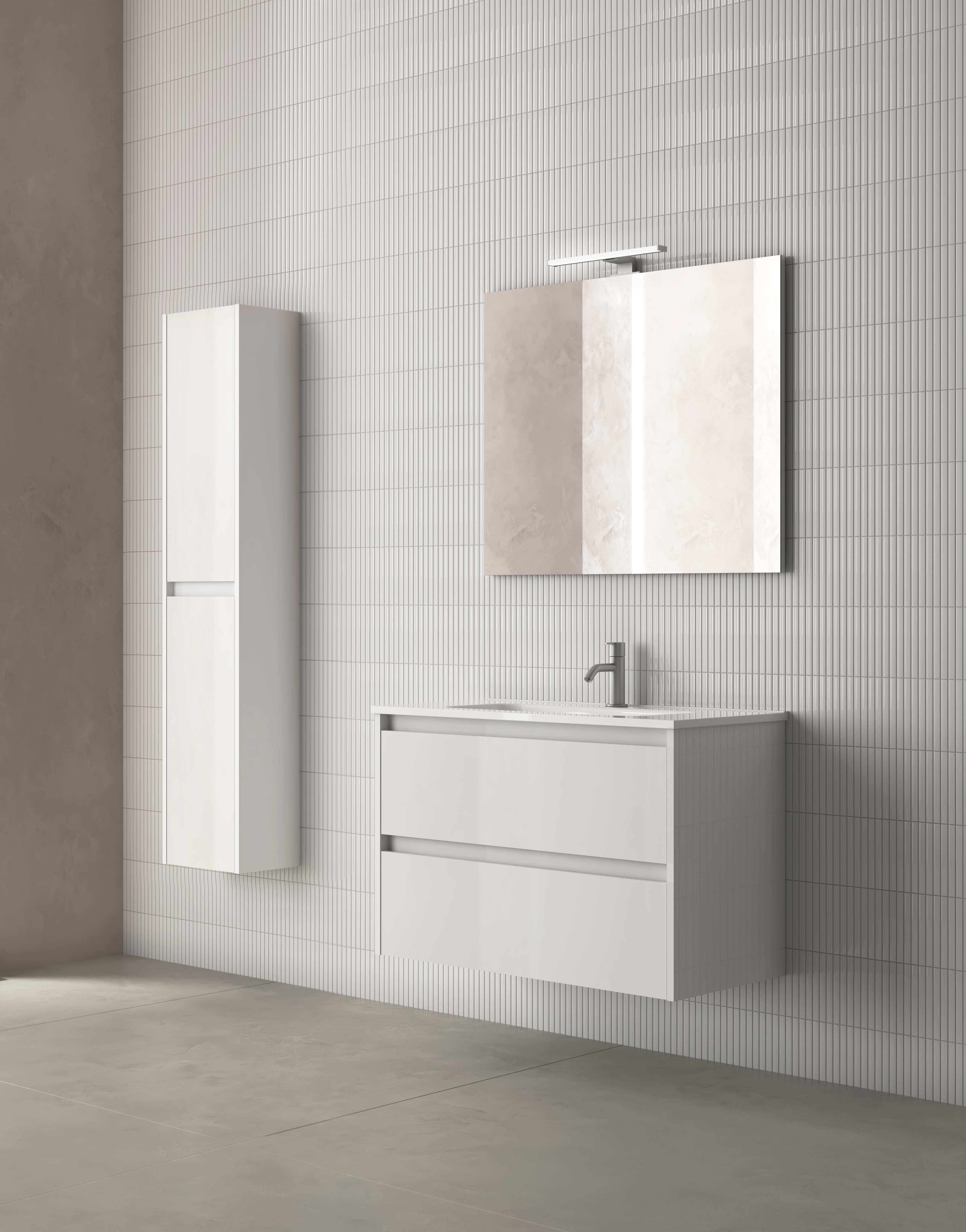 Conjunto Mueble de baño Sansa de 2 cajones 60-70-80-100 CM - Maison de Luxe